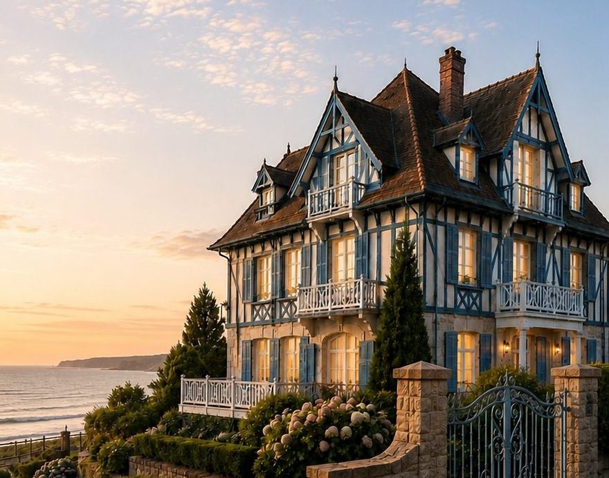 Villa normande vue mer